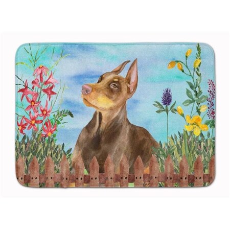 Carolines Treasures Carolines Treasures CK1271RUG Doberman Pinscher Spring Machine Washable Memory Foam Mat CK1271RUG